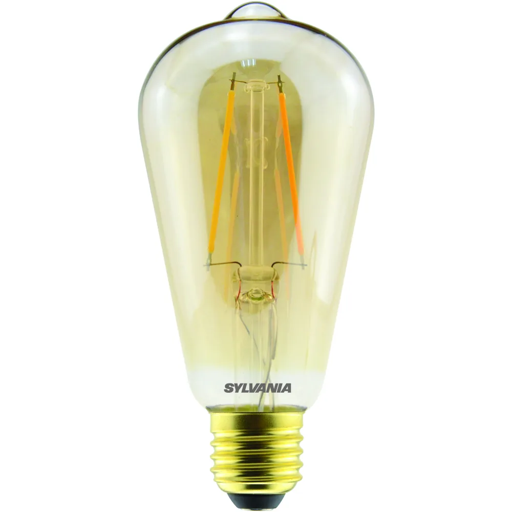 Navigationslampa ToLEDo Retro ST64 Golden 420lm 825 E27