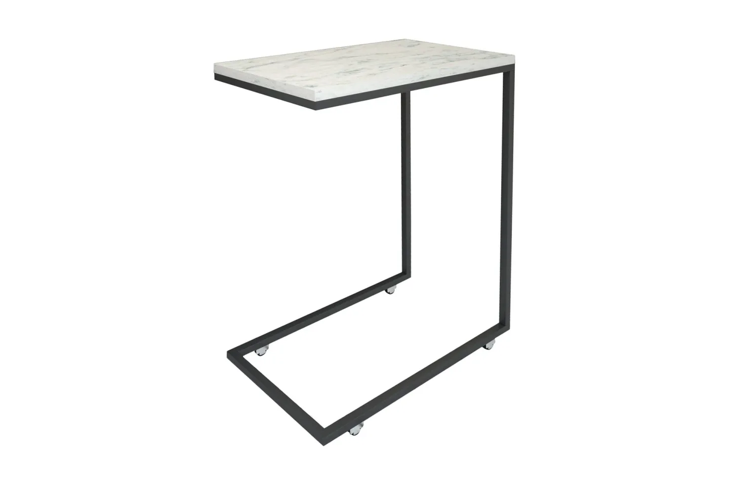 Maddeson Sidobord 46 cm - Svart/Vit