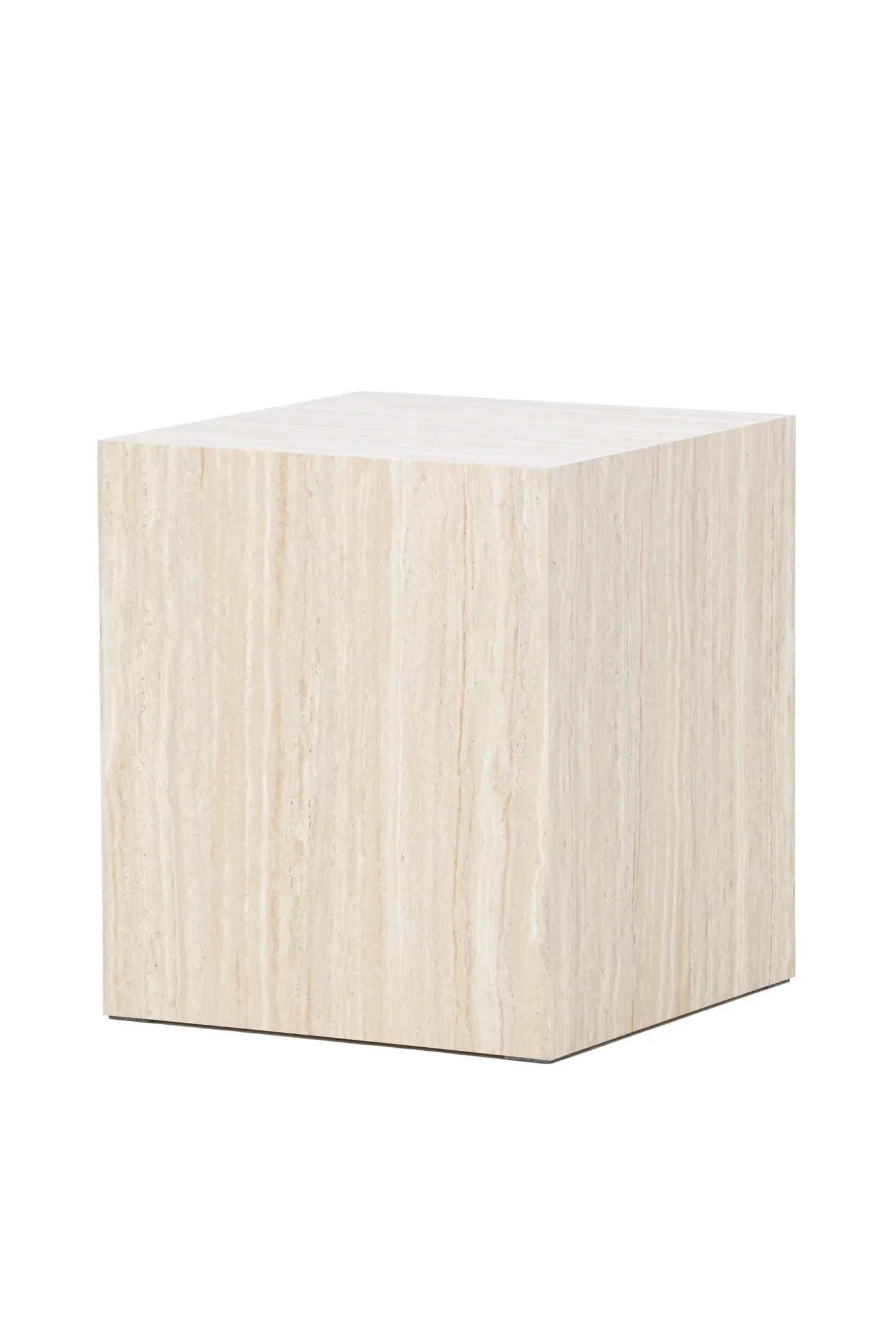 Soffbord Peach York Sofa Table 45x40x40 cm - Travertine Look Beige -