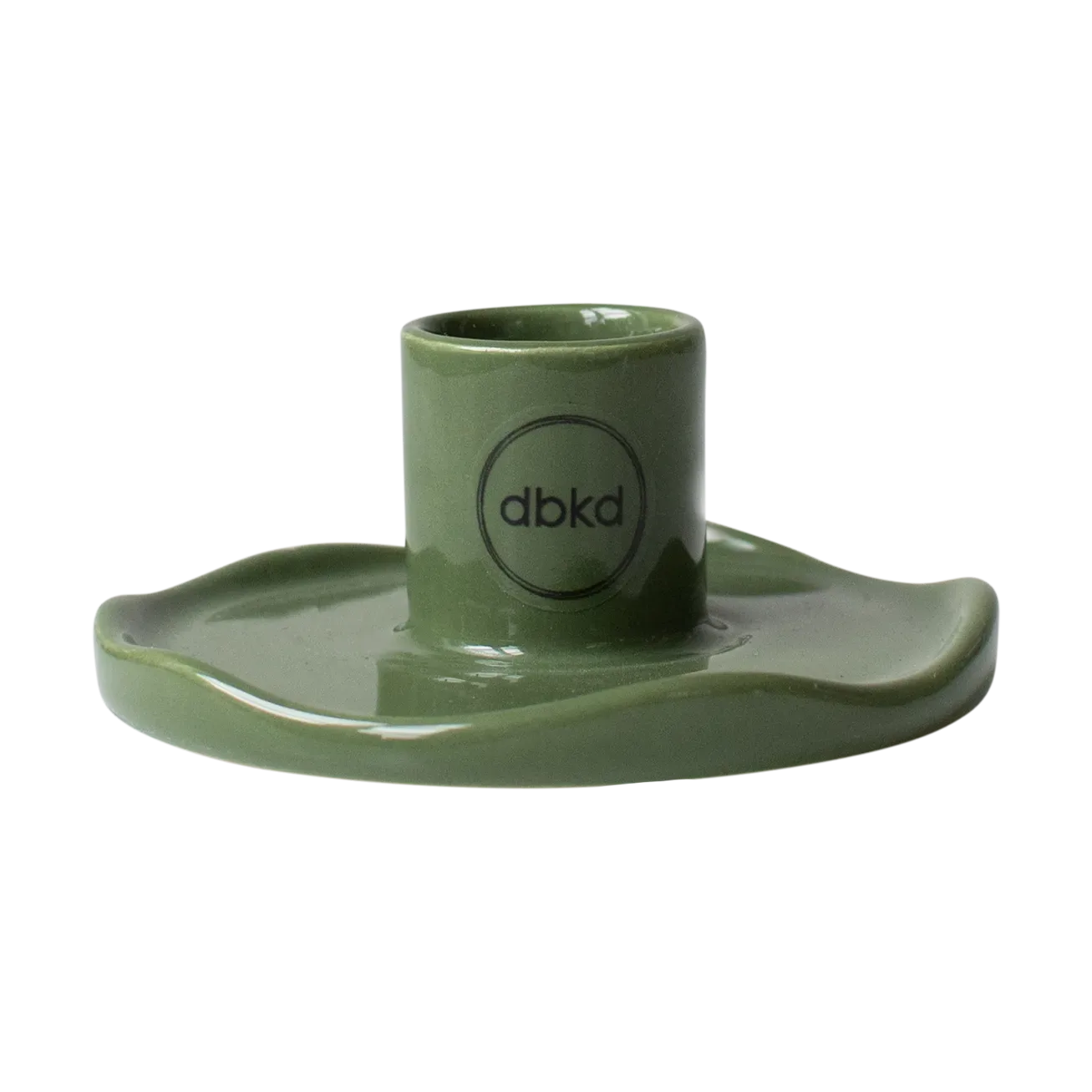 DBKD Wave Kerzenhalter Shiny green