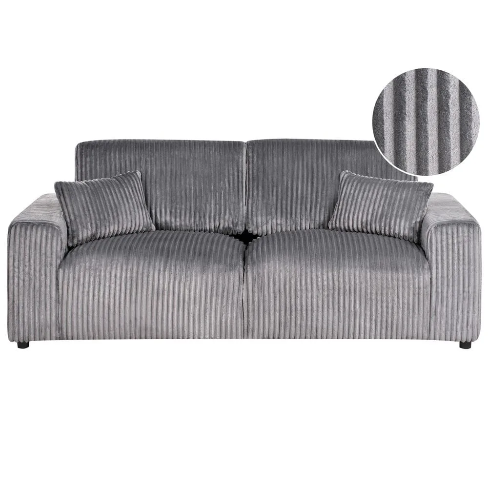 3-sits soffa Sandora - Grå, svart