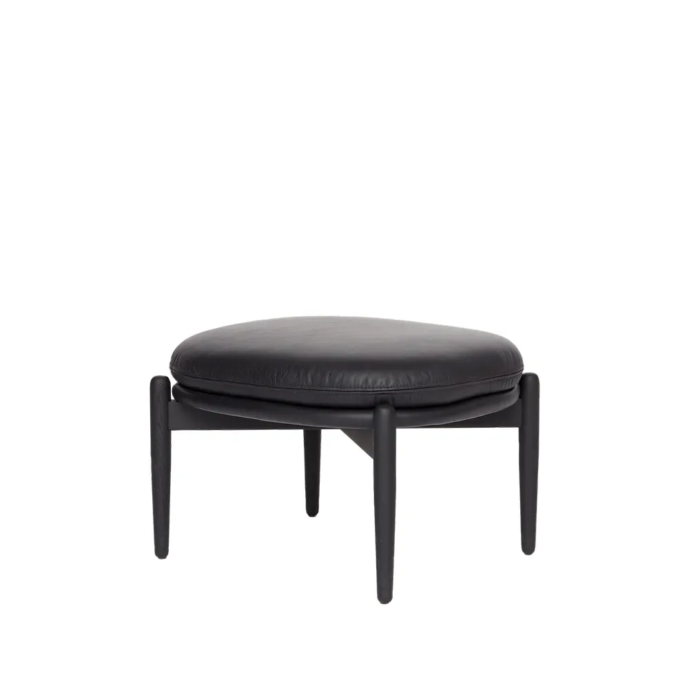 Fogia Embrace Ottoman Eichenbein Elmosoft 99999 svart-schwarz gebeizt