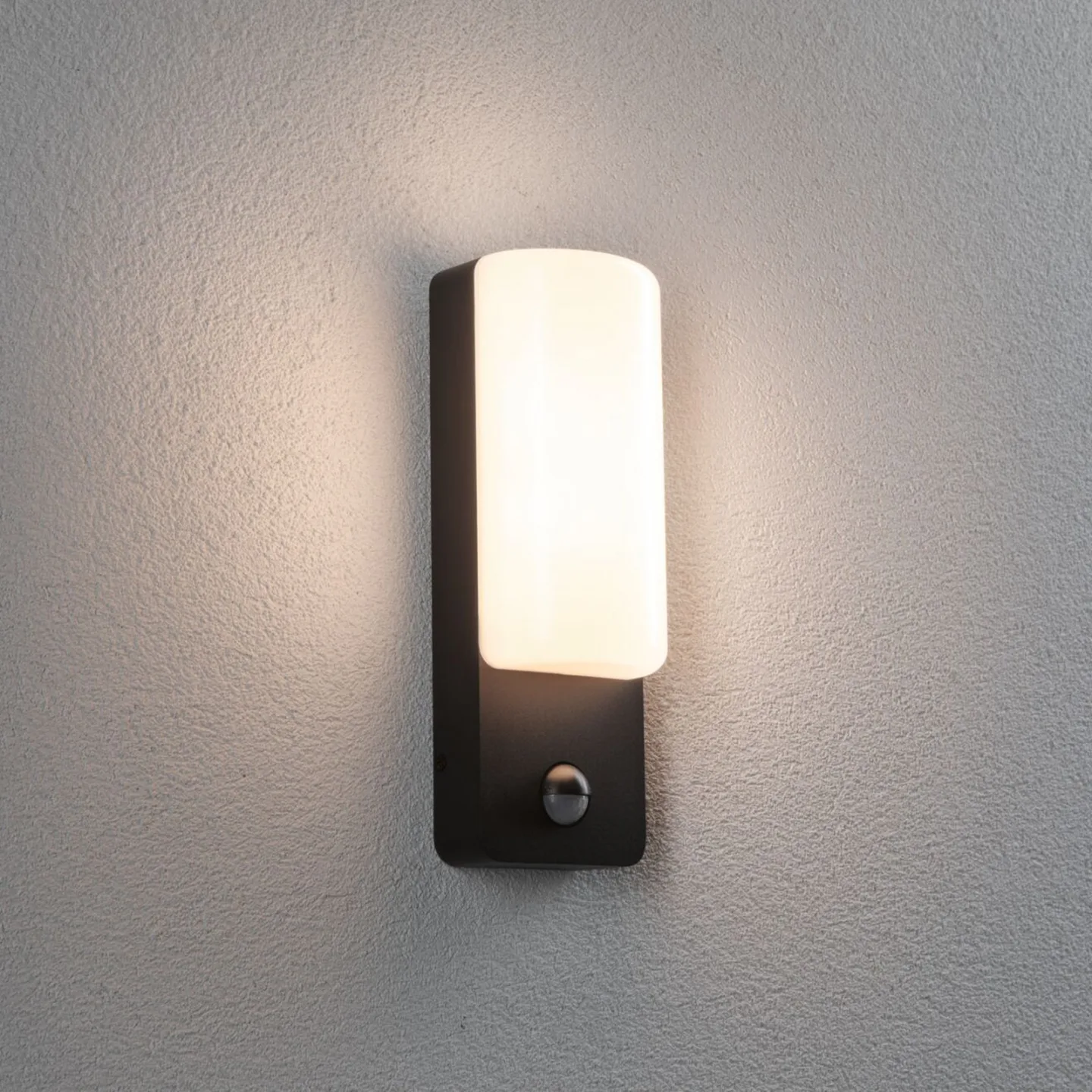Bonnie LED-Außenwandlampe Alu, 2200/3000K, Sensor - Paulmann - Aluminium - Eckig