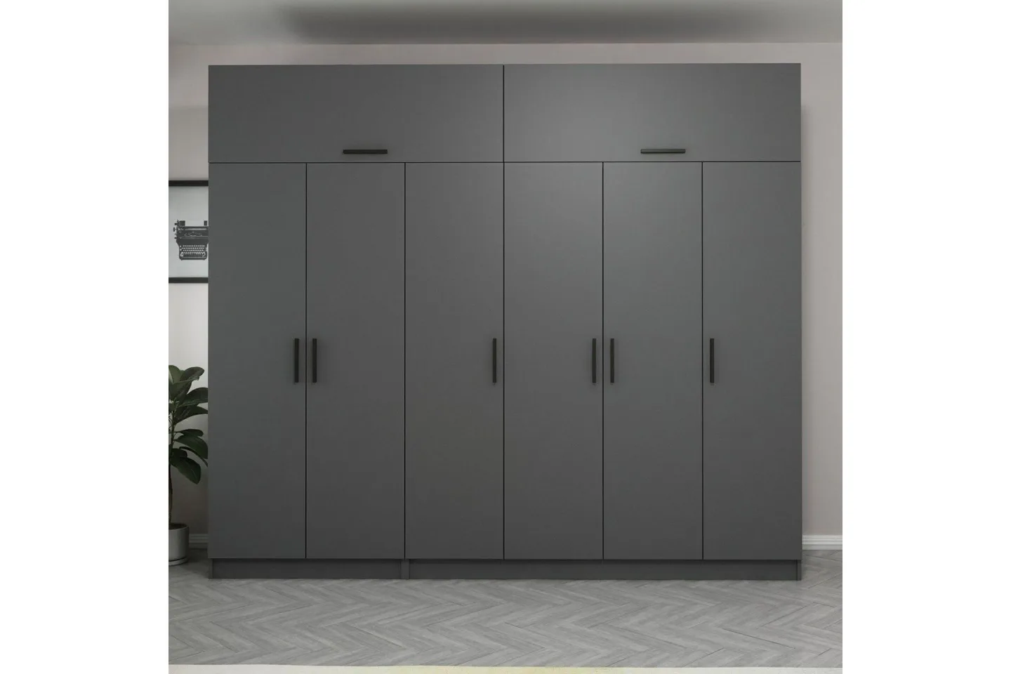 Fruitland Garderob 270 cm - Antracit
