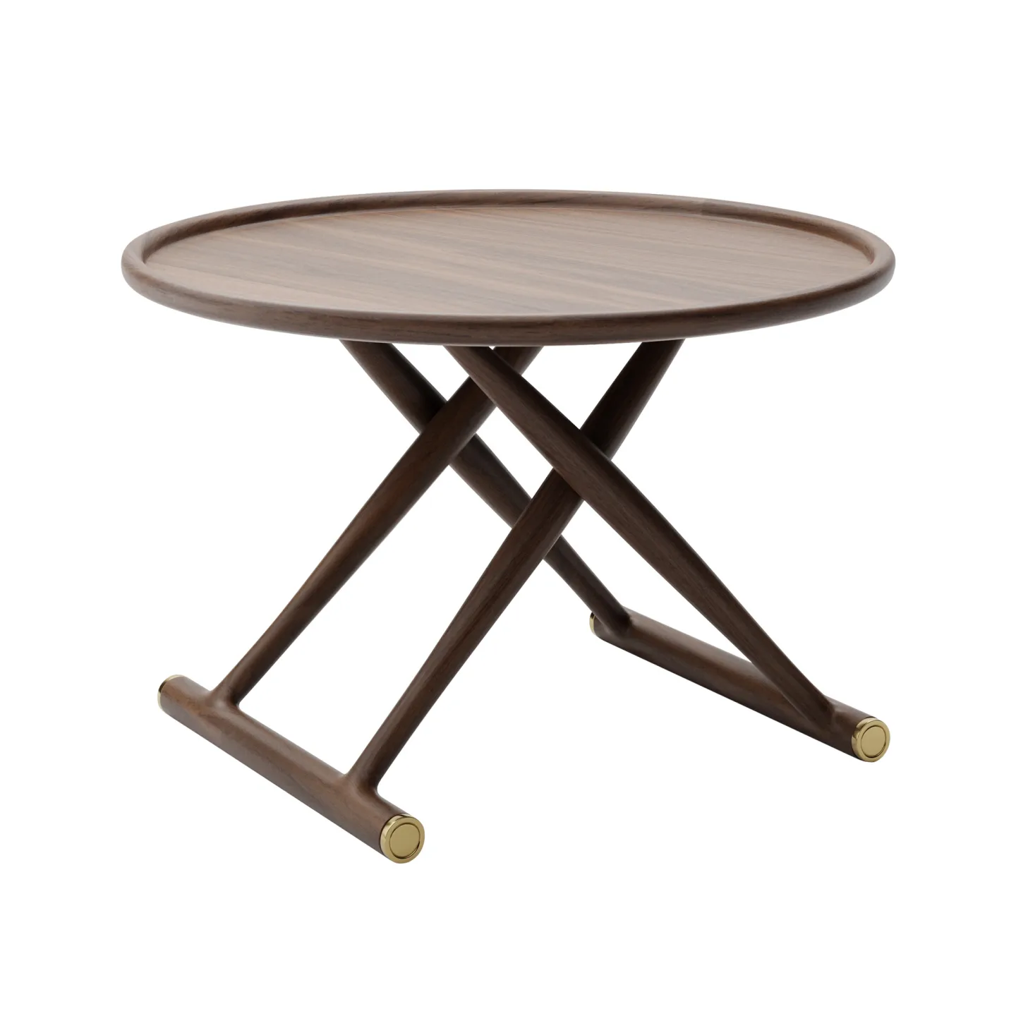 Carl Hansen - ML10097 - Egyptiska Bordet, Oljad Valnöt, Ø 85 cm - Sidobord - Mogens Lassen - Träfärgad - Trä