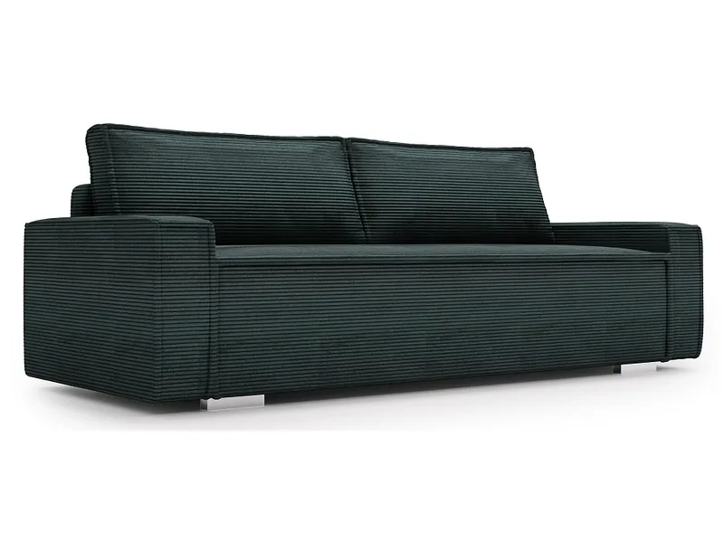 Bettsofa MELS Cord-Stoff azur blau