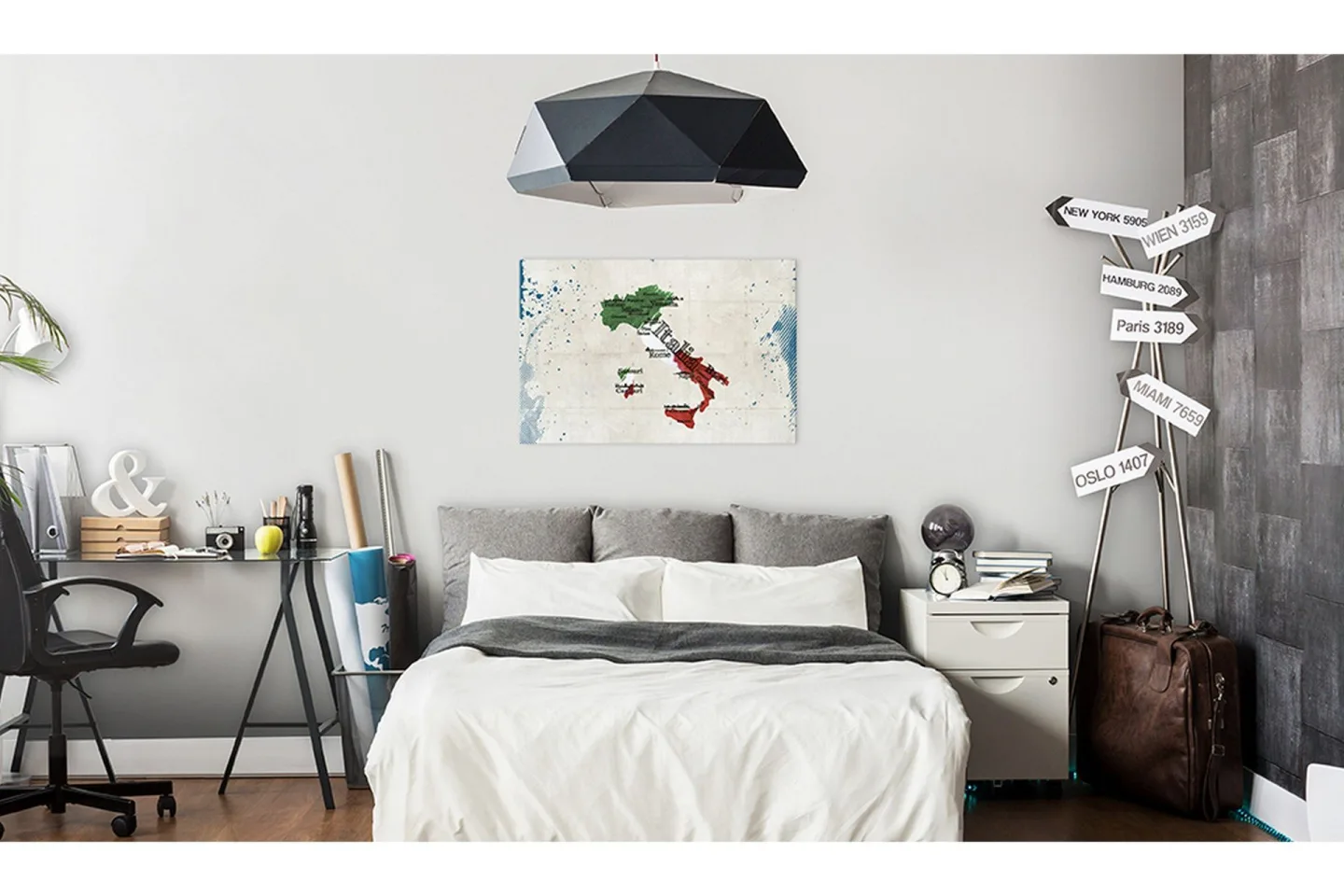 Tavla Map: Italy 60x40 -