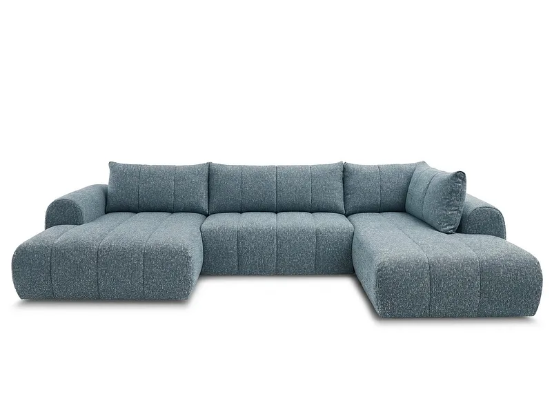 Wohnlandschaft BOBOCHIC NESTY Stoff chiniert blau