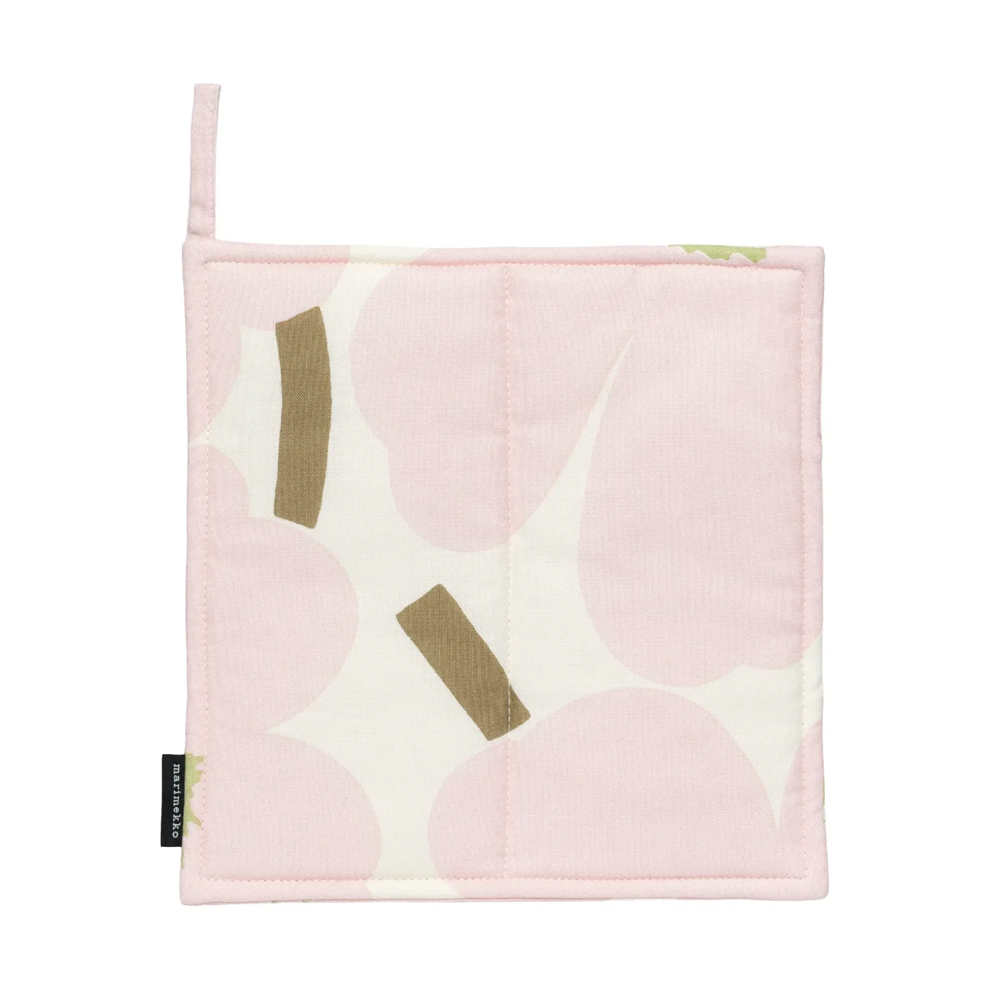 Marimekko Pieni Unikko Topflappen 21,5x21,5 cm Off white-pink-pear-sand