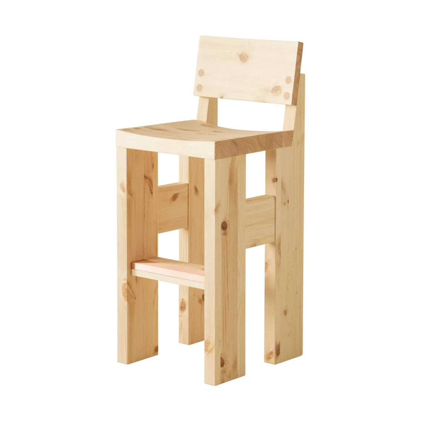 Vaarnii 001 Bar Stool Barhocker Matt geölte Kiefer, 75 cm