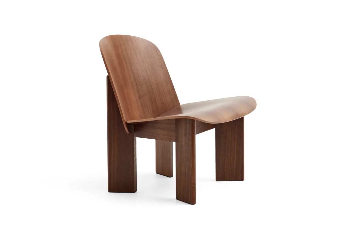 HAY Chisel Lounge Chair Lackiertes Walnuss