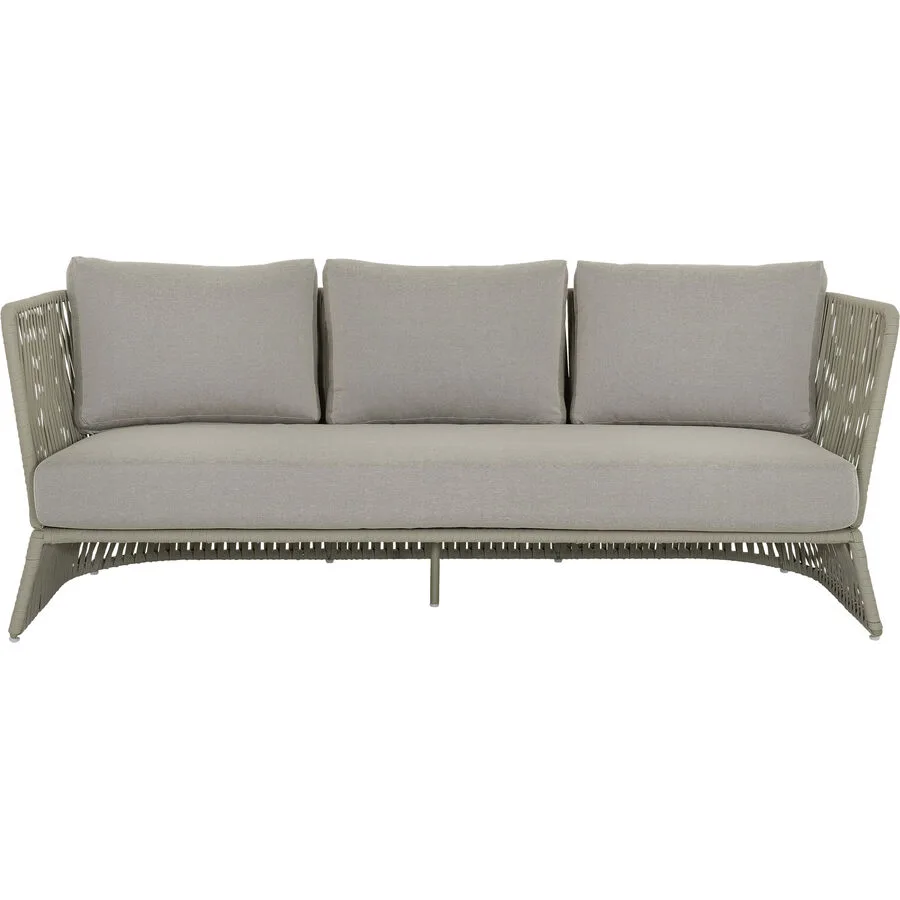 Gartenlounge California greige Stahl 3 B 189 T 77 cm
