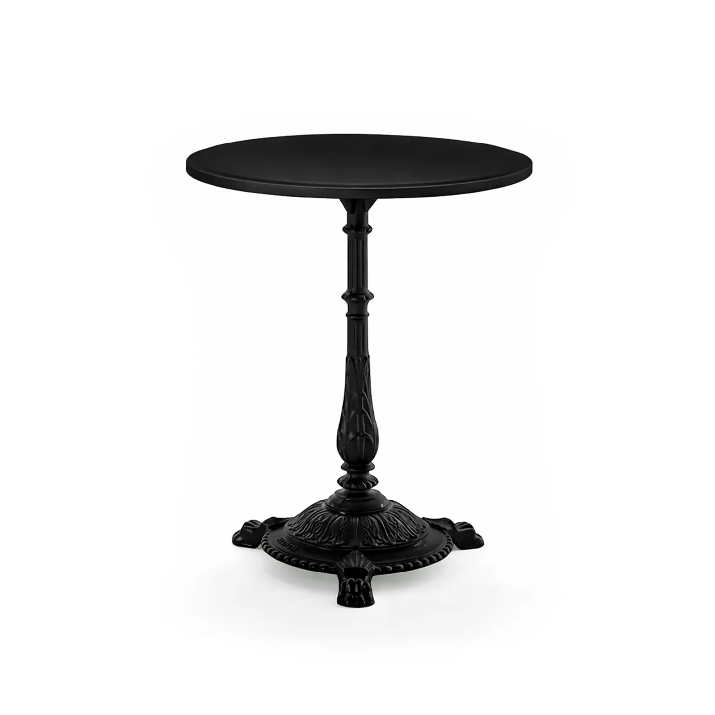 Byarums Bruk - Bord Classic Café Ø55 cm 3-tass – Svart gjuten/Svartlackerad Aluminium - Matbord utomhus