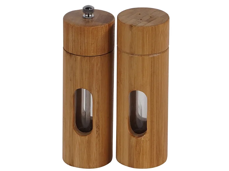 Pfeffermühle und Salzstreuer-Set JO Massives Holz natürliches holz