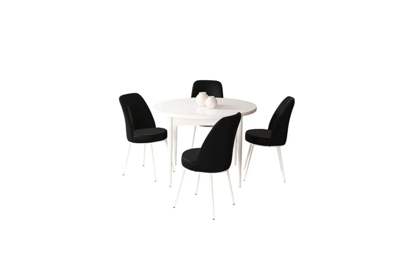 Tor Matgrupp 4-sits - Vit/Svart