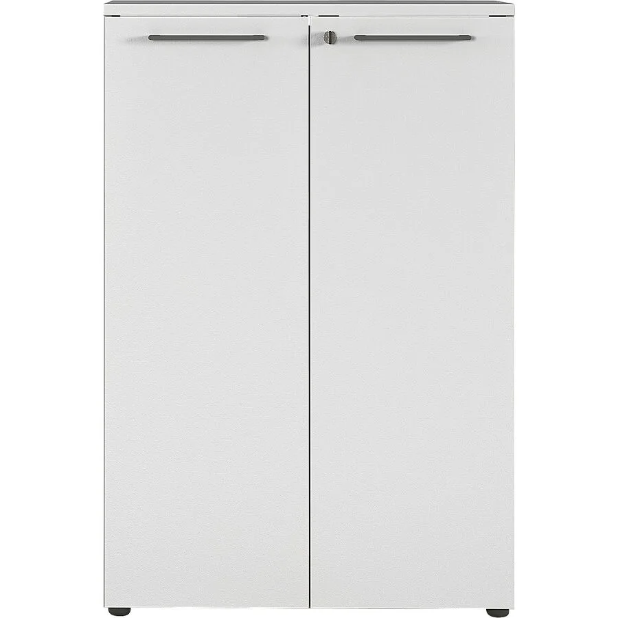 Aktenschrank Gwen lichtgrau MDF, ABS Kanten B 80 H 120 cm