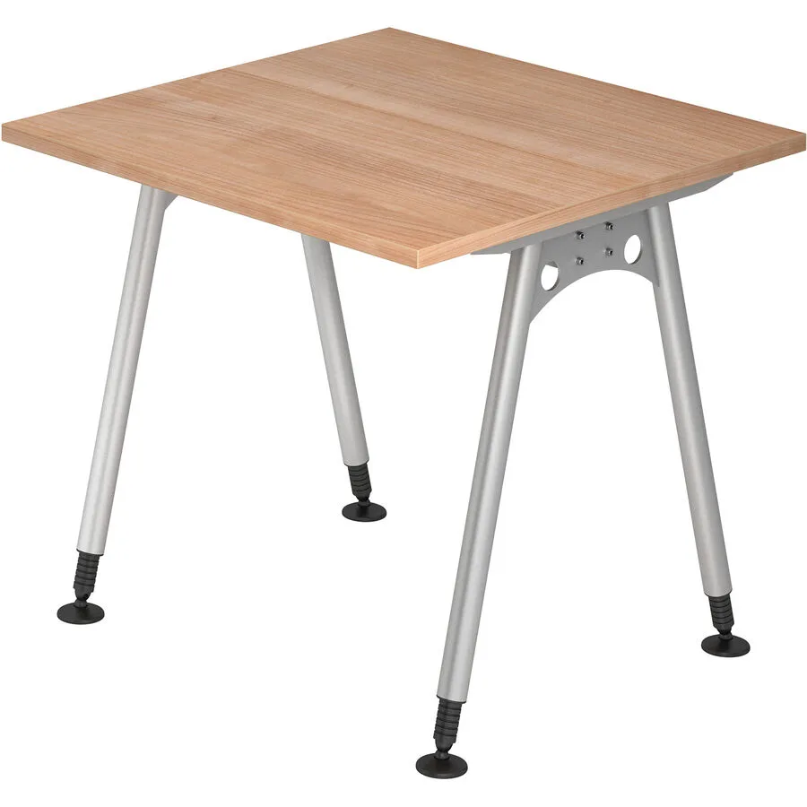 Schreibtisch Office nussbaum Holzwerkstoff B 80 T 80 cm