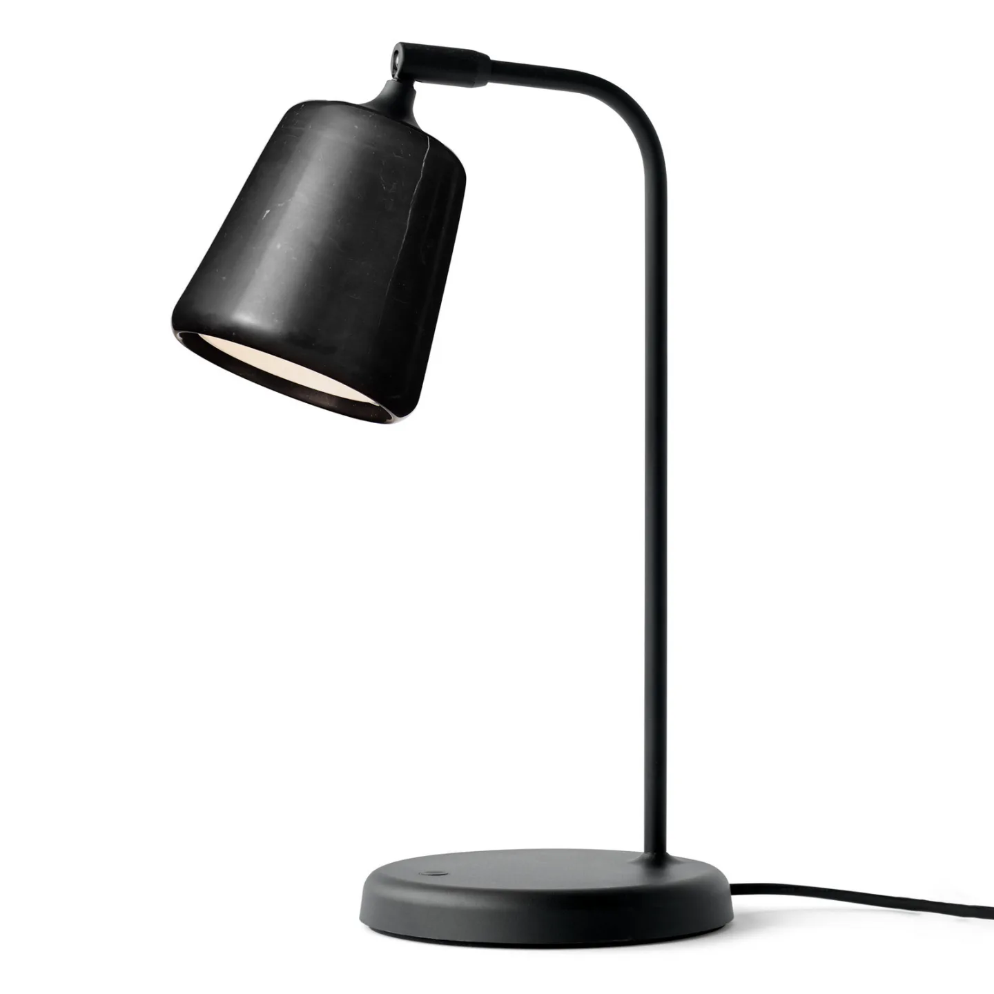 New Works Material bordslampa Black marble