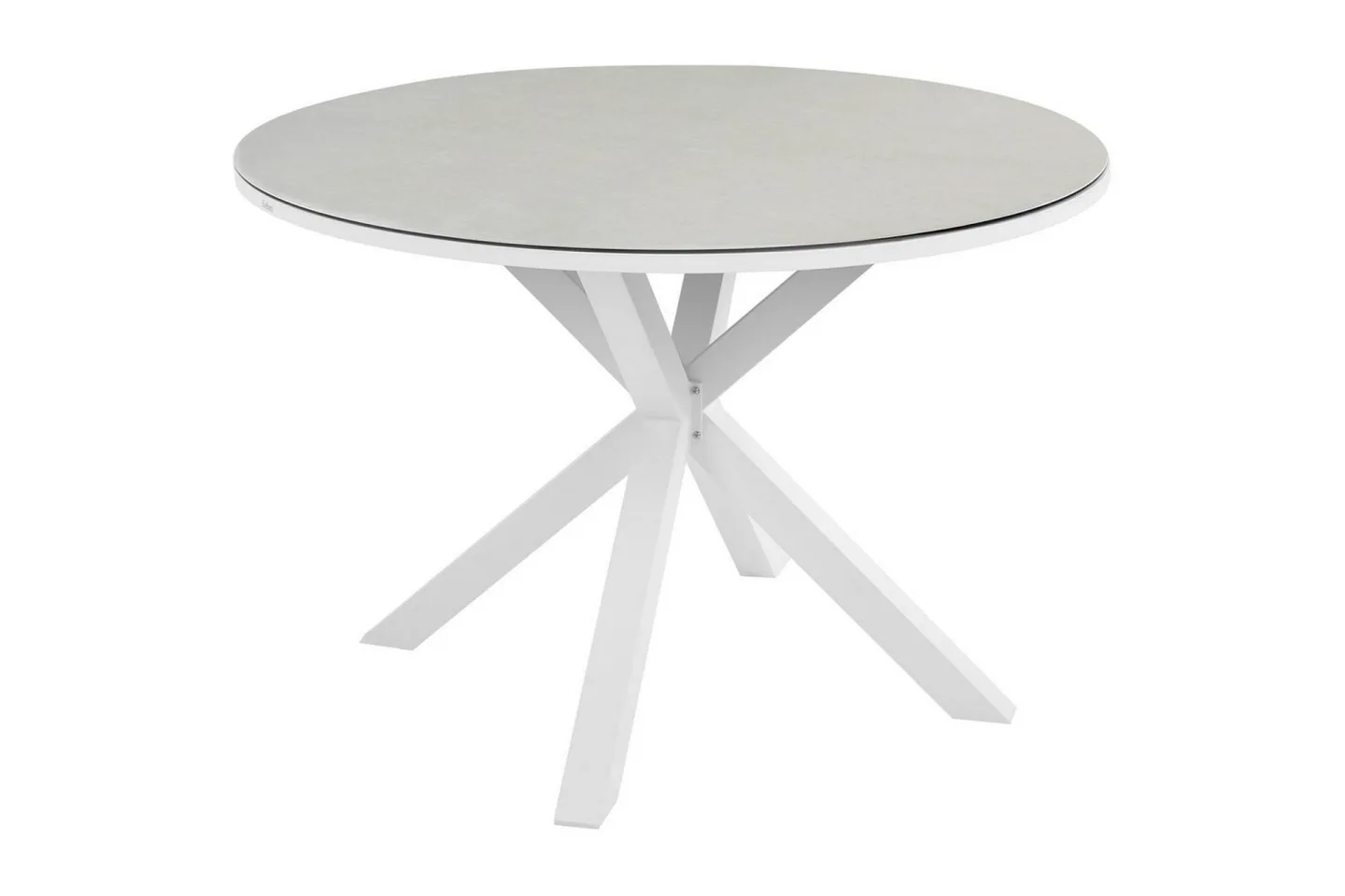 Runt bord Maletto Vit/Beige/Grå - Vit/Beige/Grå