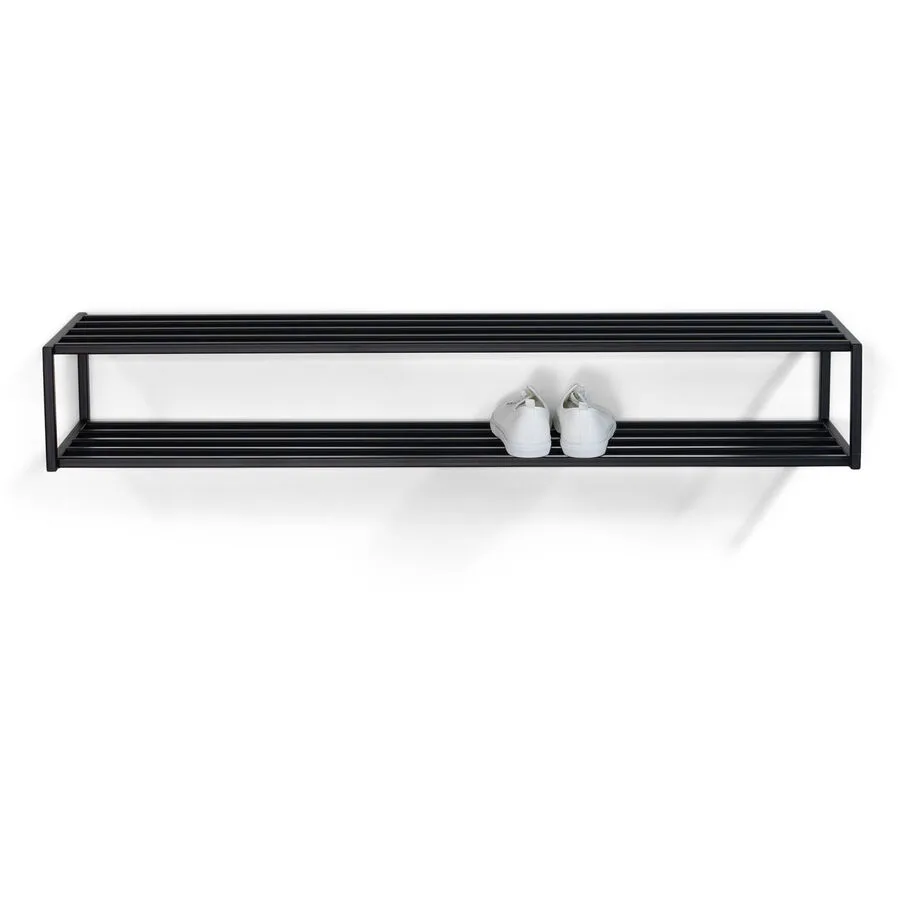Spinder Design Schuhregal Hesta Schwarz Stahl 118 cm 20.5 cm