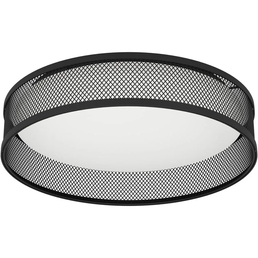 Eglo Deckenlampe Luppineria Schwarz Stahl 9.5 cm - LED - Lichtfarbe: Warmweiss - LED Energiesparlampen