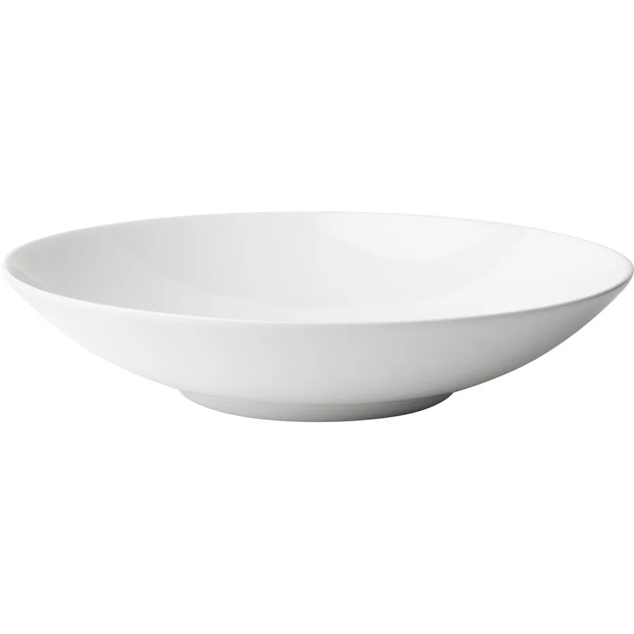 Teller tief Bone China Weiss Porzellan 24 cm