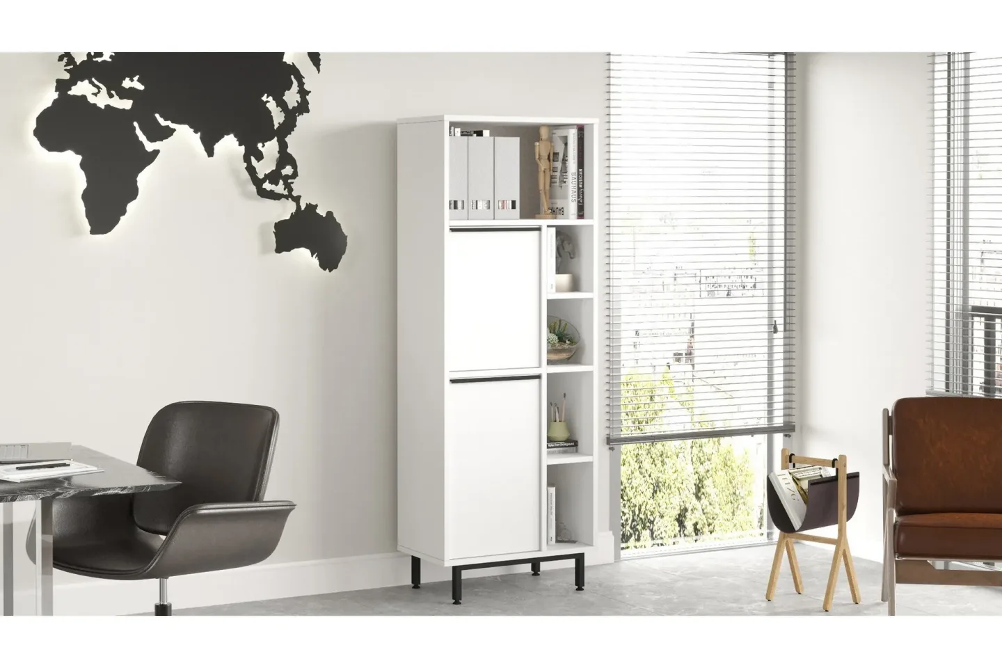 Liyakat Highboard - Vit