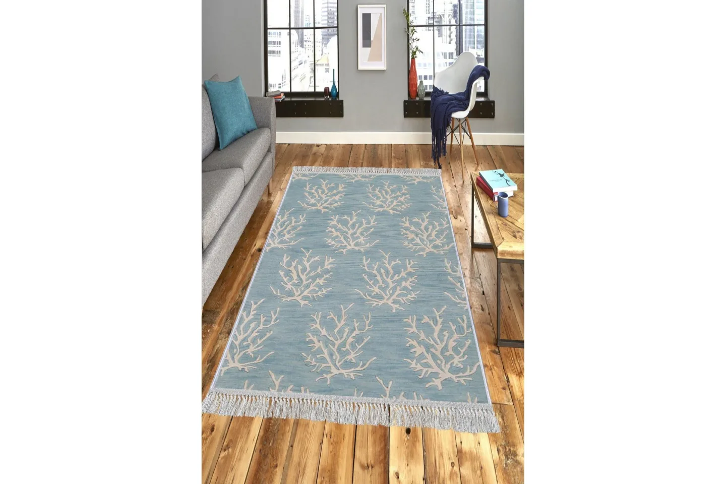 Homefesto Matta 80x300 cm - Multifärgad/Sammet