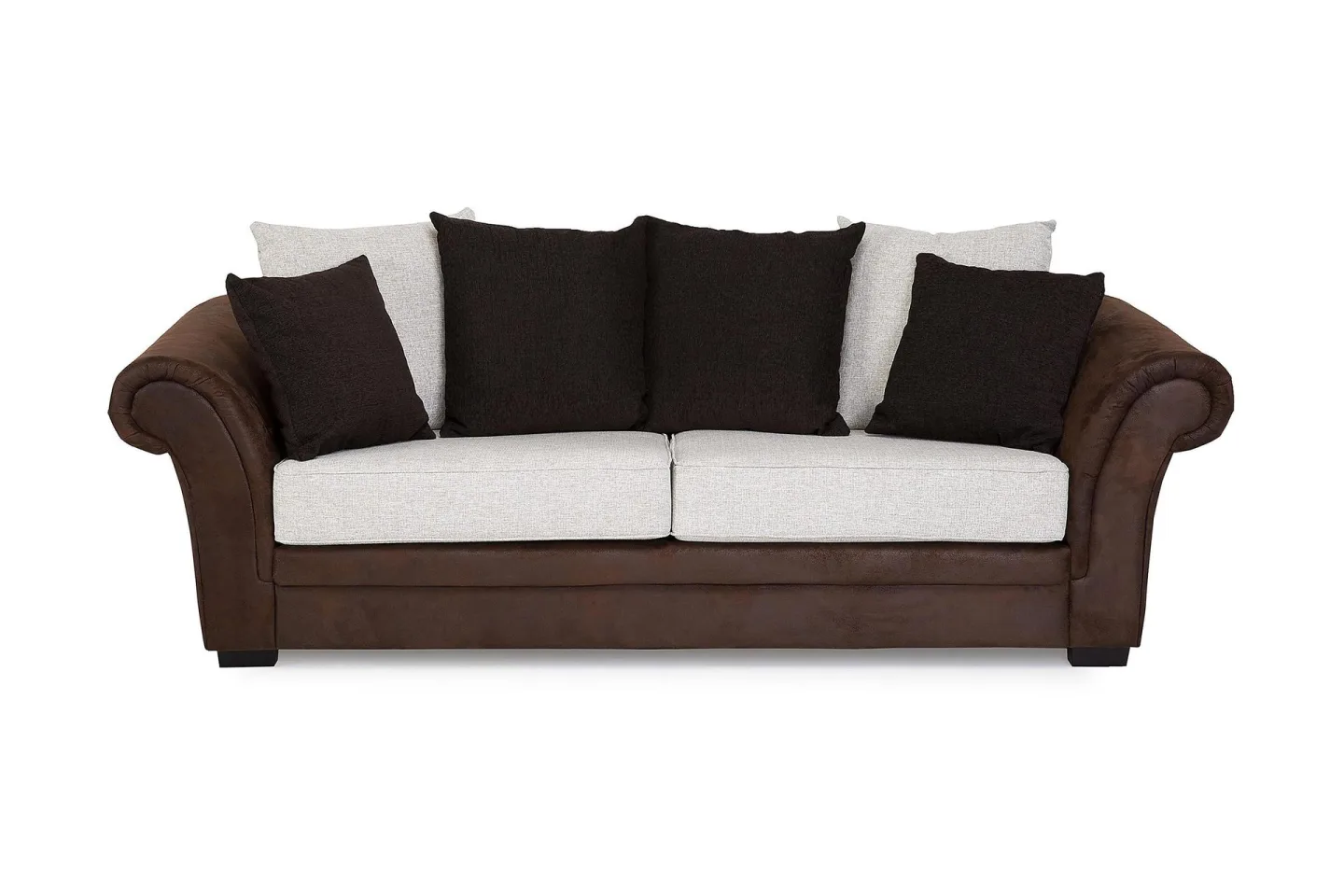 Toronto 3-sits Soffa - Brun/Beige
