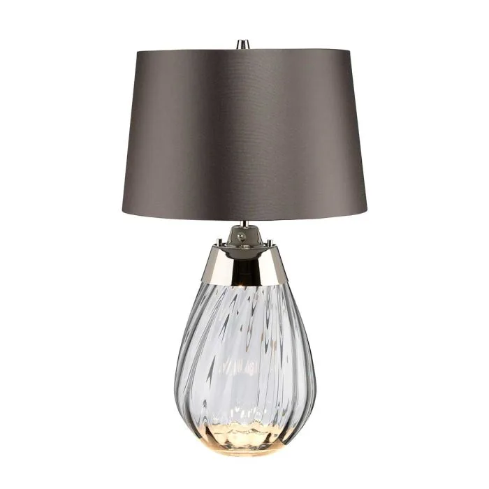 Elstead Lighting - Lena 60cm - Bordslampa - Grå/rökfärgad