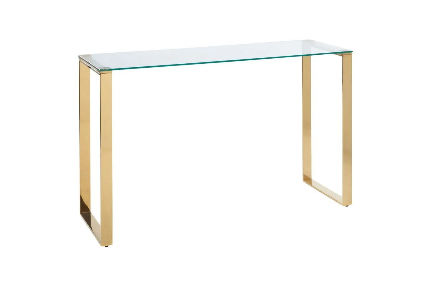 Konsolbord Tilon Transparent, guld - Transparent, guld