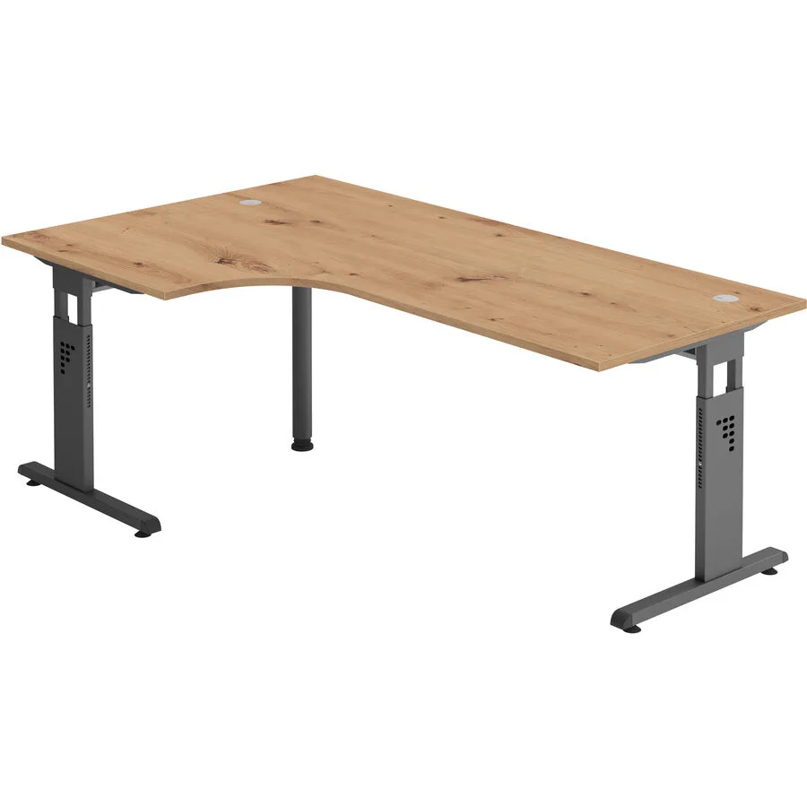 Schreibtisch Office Asteiche Holzwerkstoff B 200 T 120 cm