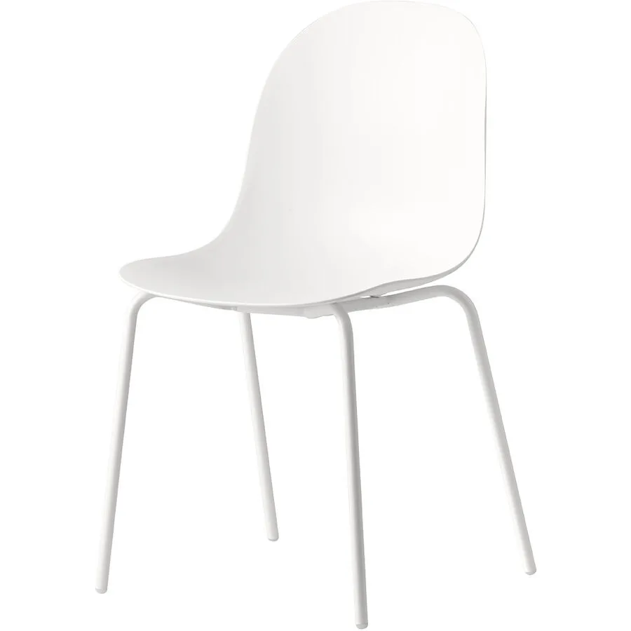 CONNUBIA Schalenstuhl 2er-Set Academy weiss Metall/Polypropylen B 51 cm