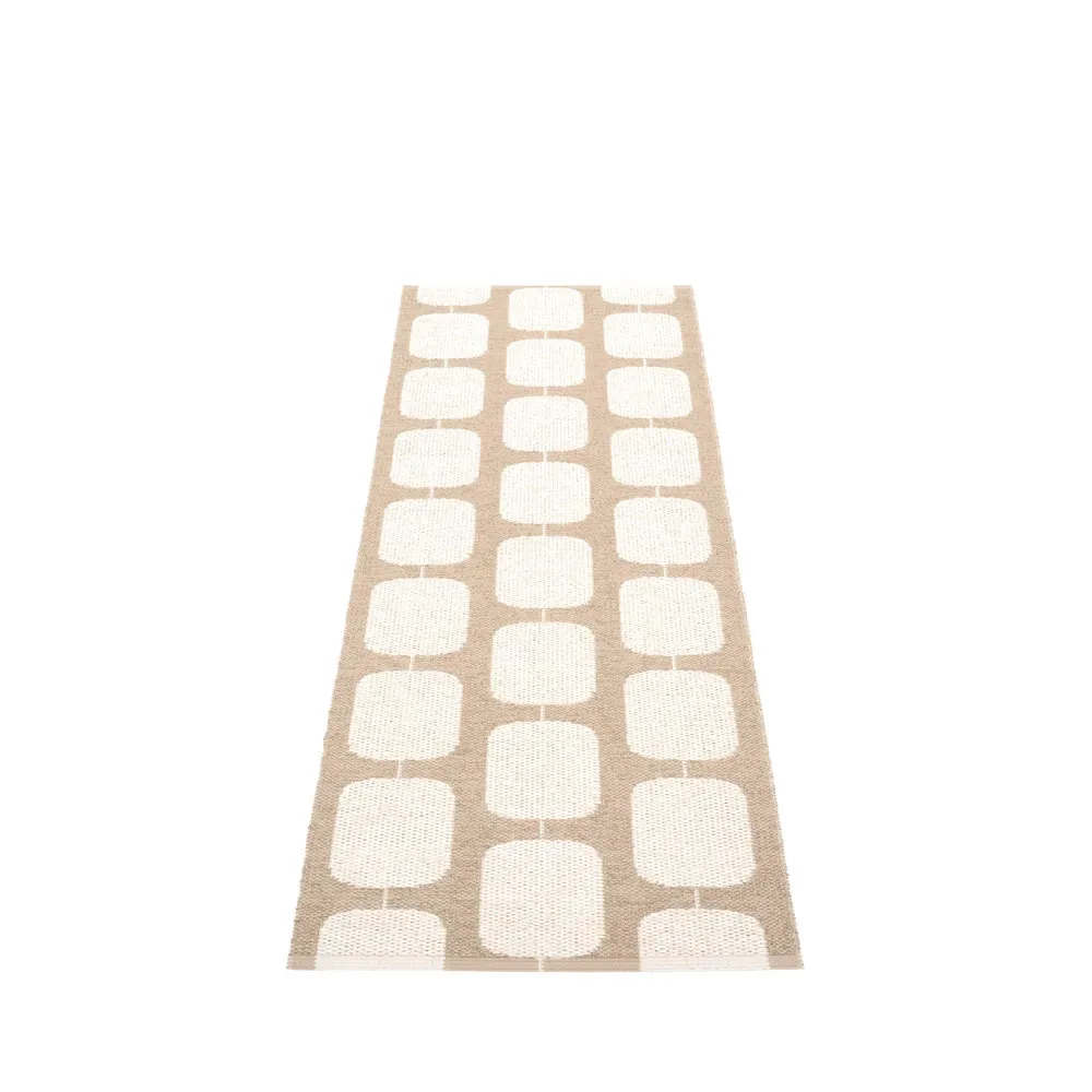 Pappelina Sten gångmatta light nougat, 70x200 cm