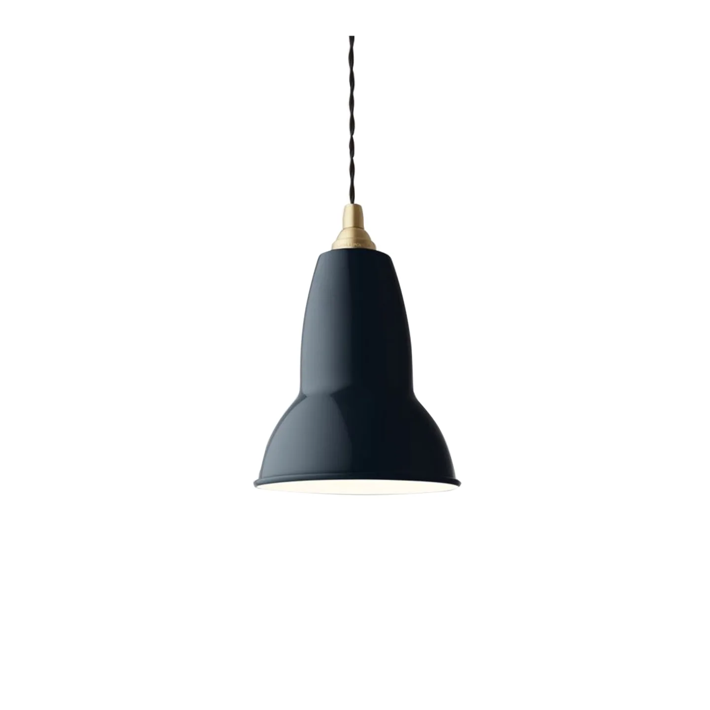 Anglepoise - Original 1227 Brass Pendant Lamp Ink Blue, Excl. LED 10W E27 IP20 - Pendellampor - George Carwardine - Blå