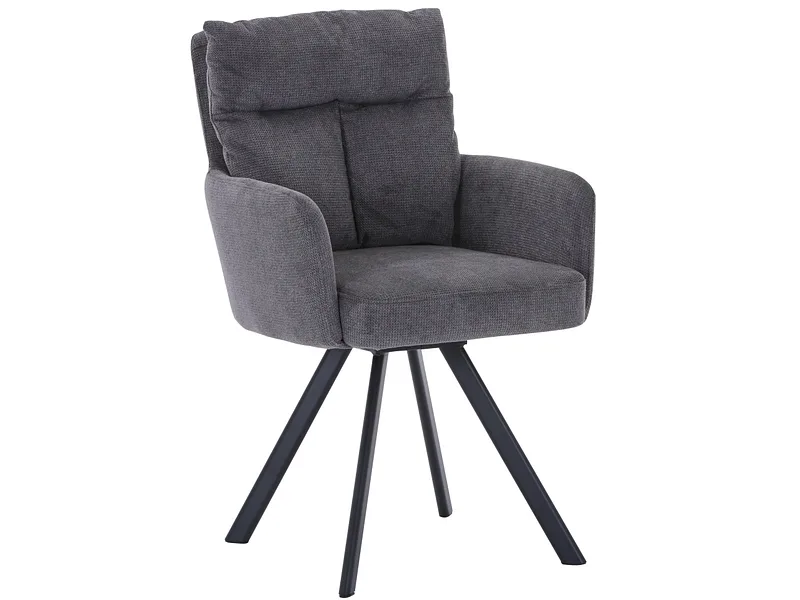 Stuhl COSY Stoff grau drehsitz