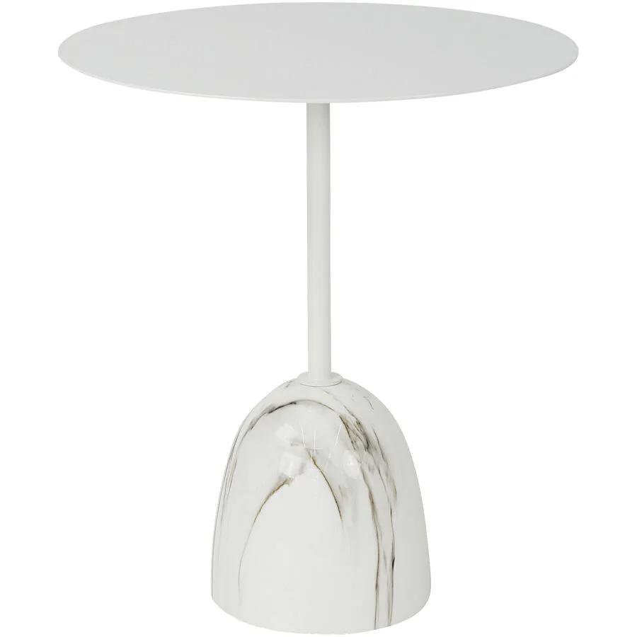 Beistelltisch Porto Weiss Stahl 45 cm