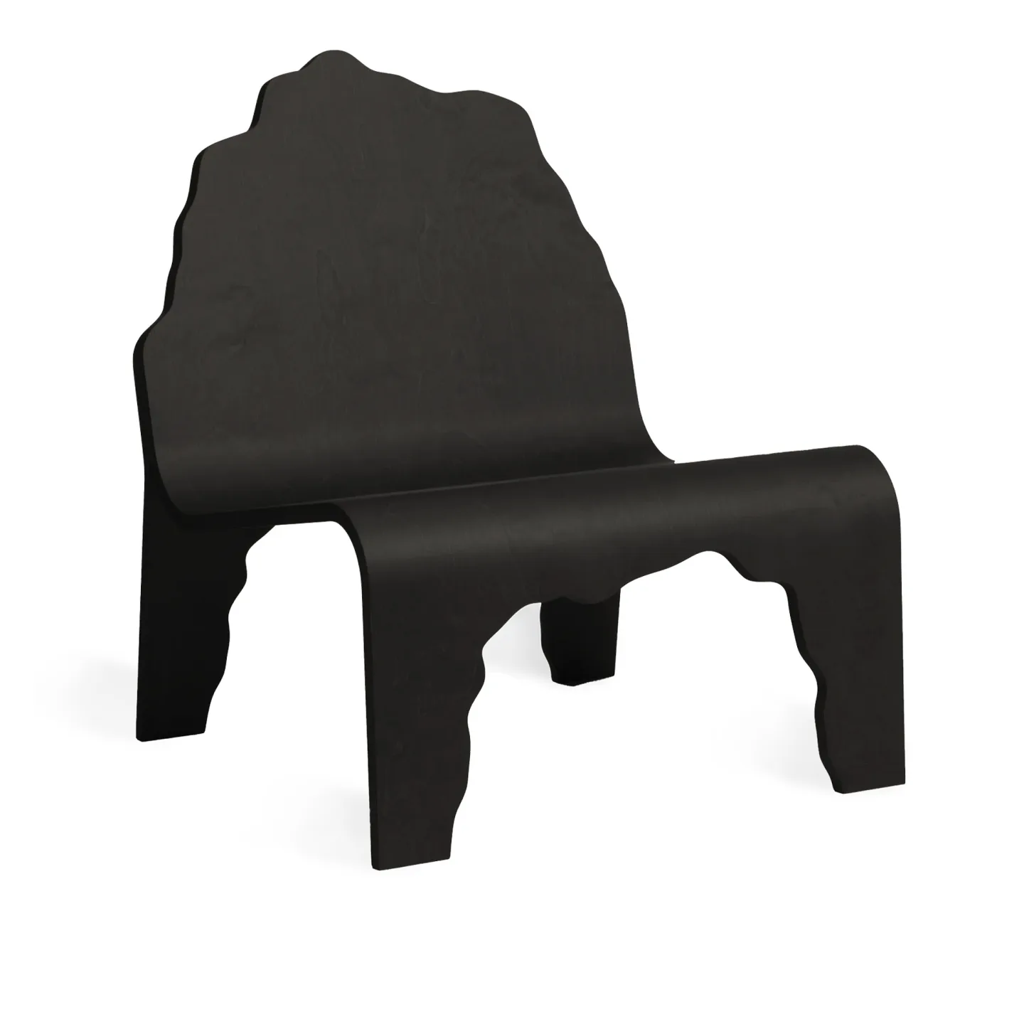 Made by choice - Lieksa Lounge Chair Black - Fåtöljer - Snarkitecture - Träfärgad - Trä