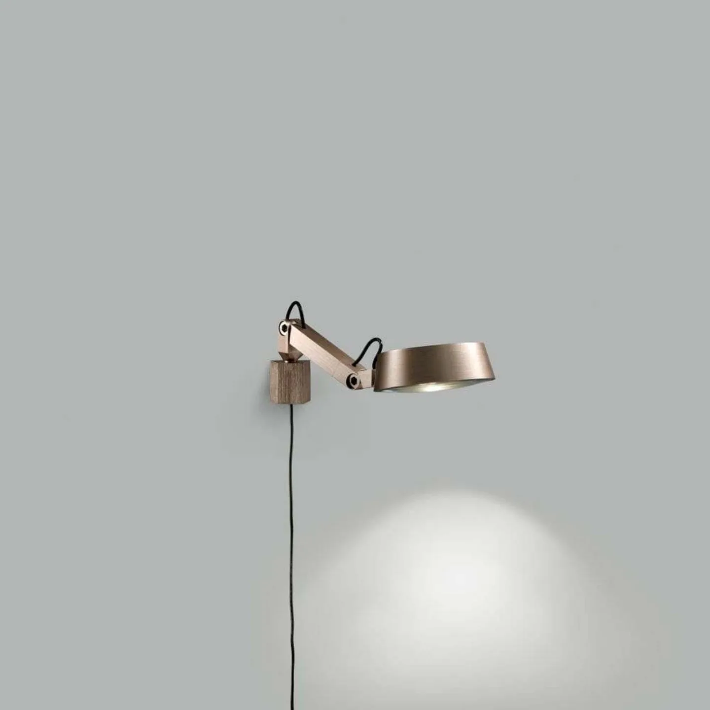 Dark W1 Wandleuchte Rose Gold - LIGHT-POINT - Wohnzimmer - Aluminium