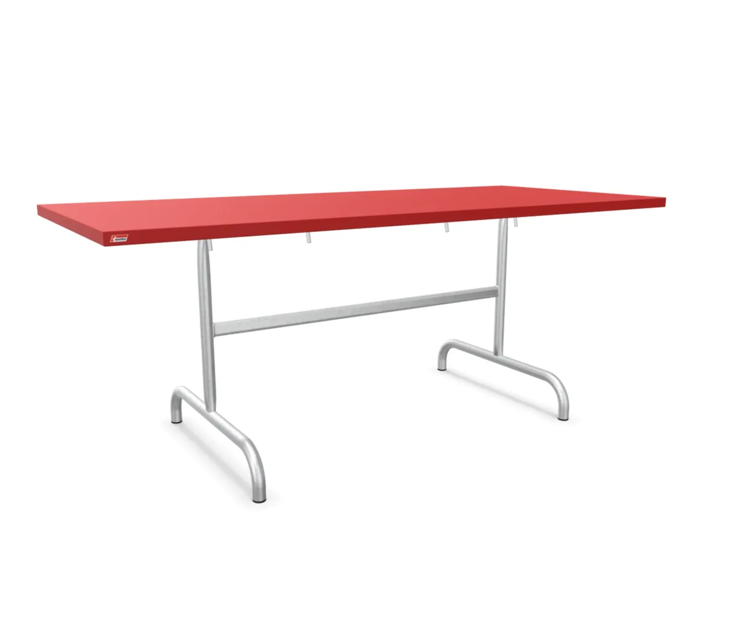 Schaffner Metall-Tisch Säntis Feuerverzinkt Rot | Schubiger Möbel