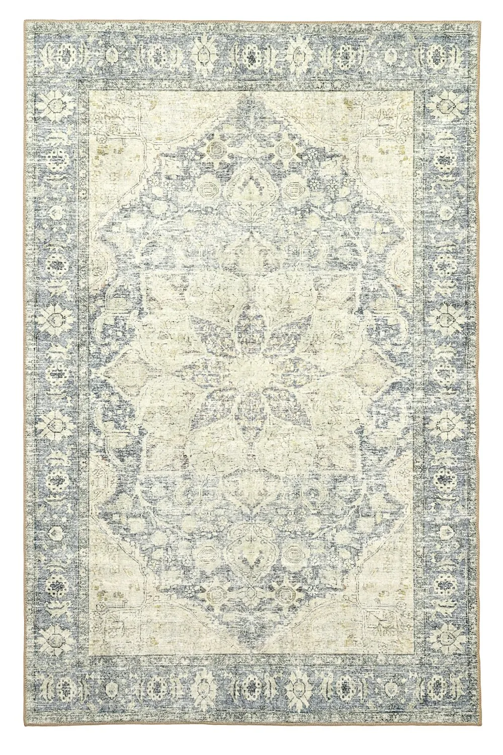 Flatvevd teppe - Alvand (grå) (Størrelse: 150 x 230 cm)