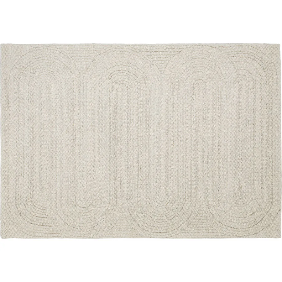 Teppich Mayla Beige Wolle 160 cm 230 cm