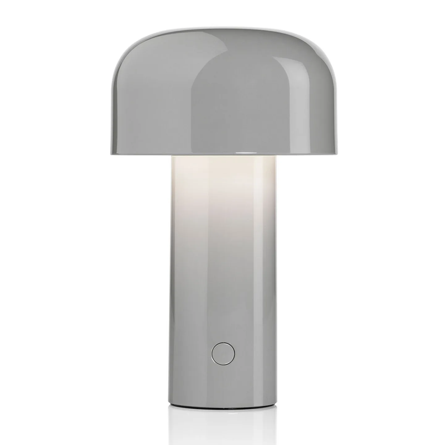 Bellhop Portable Tischleuchte Grey - Flos - Wohnzimmer - Design - Kunststoff - Mit Schirm