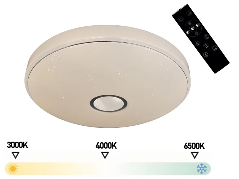 Deckenlampe LED SCOTT variable Intensität Ø58cm 20W weiss