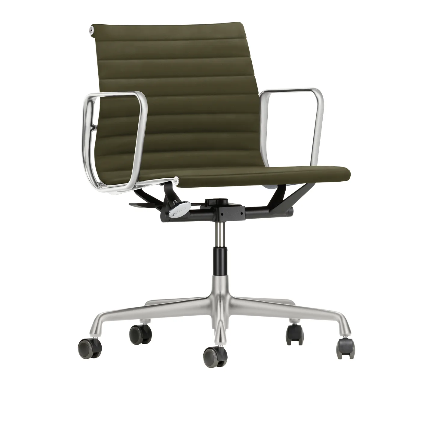 Vitra - EA 117 Dark Bordeaux Track Dark Red/Nero 16 - Kontorsstolar - Charles & Ray Eames - Svart