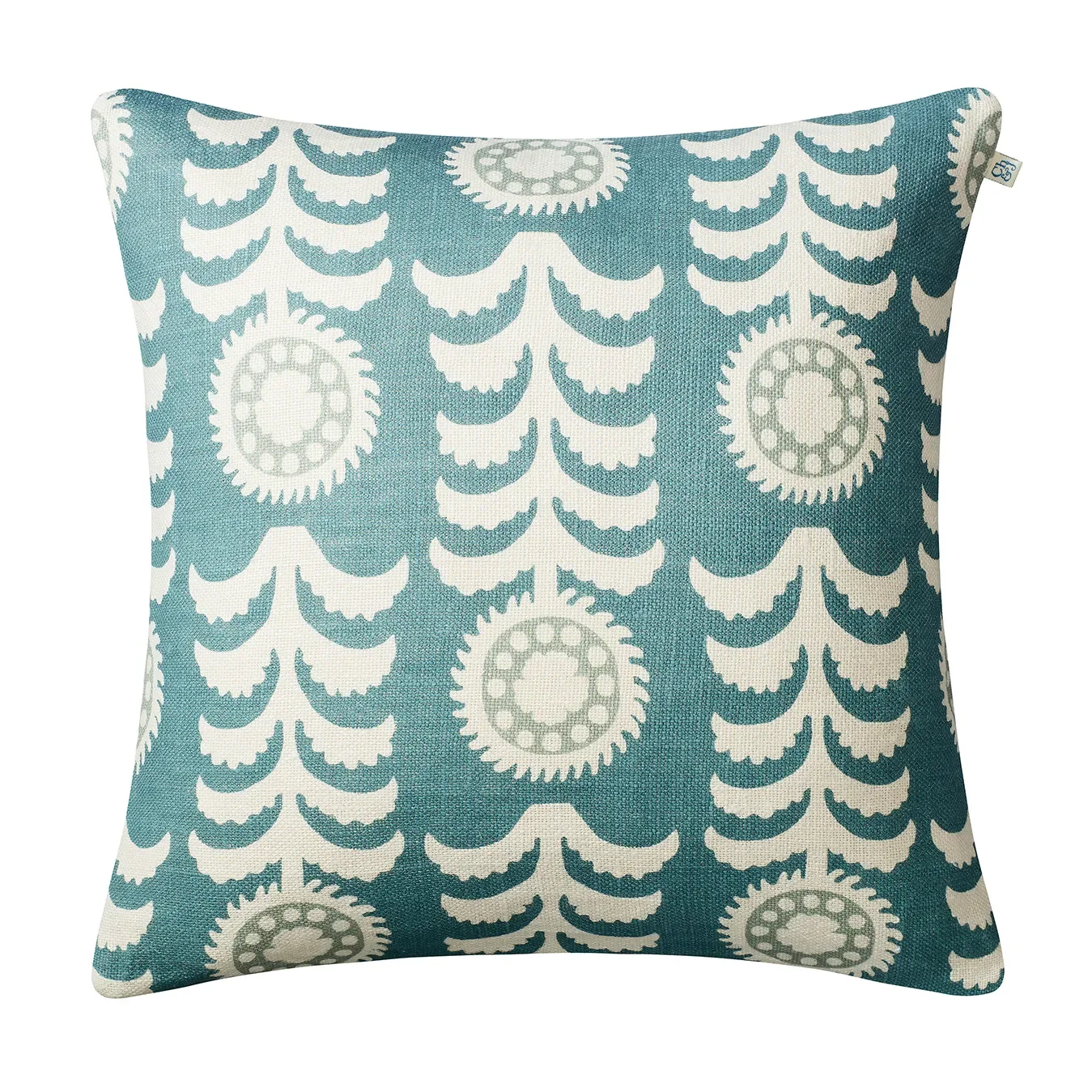Chhatwal & Jonsson Alok Kissenbezug 50 x 50 cm White-blue-aqua