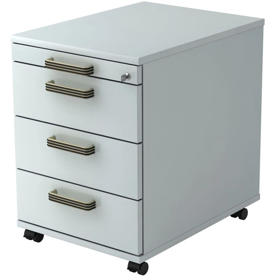 Rollcontainer Office grau Holzwerkstoff B 42.8 H 59 cm
