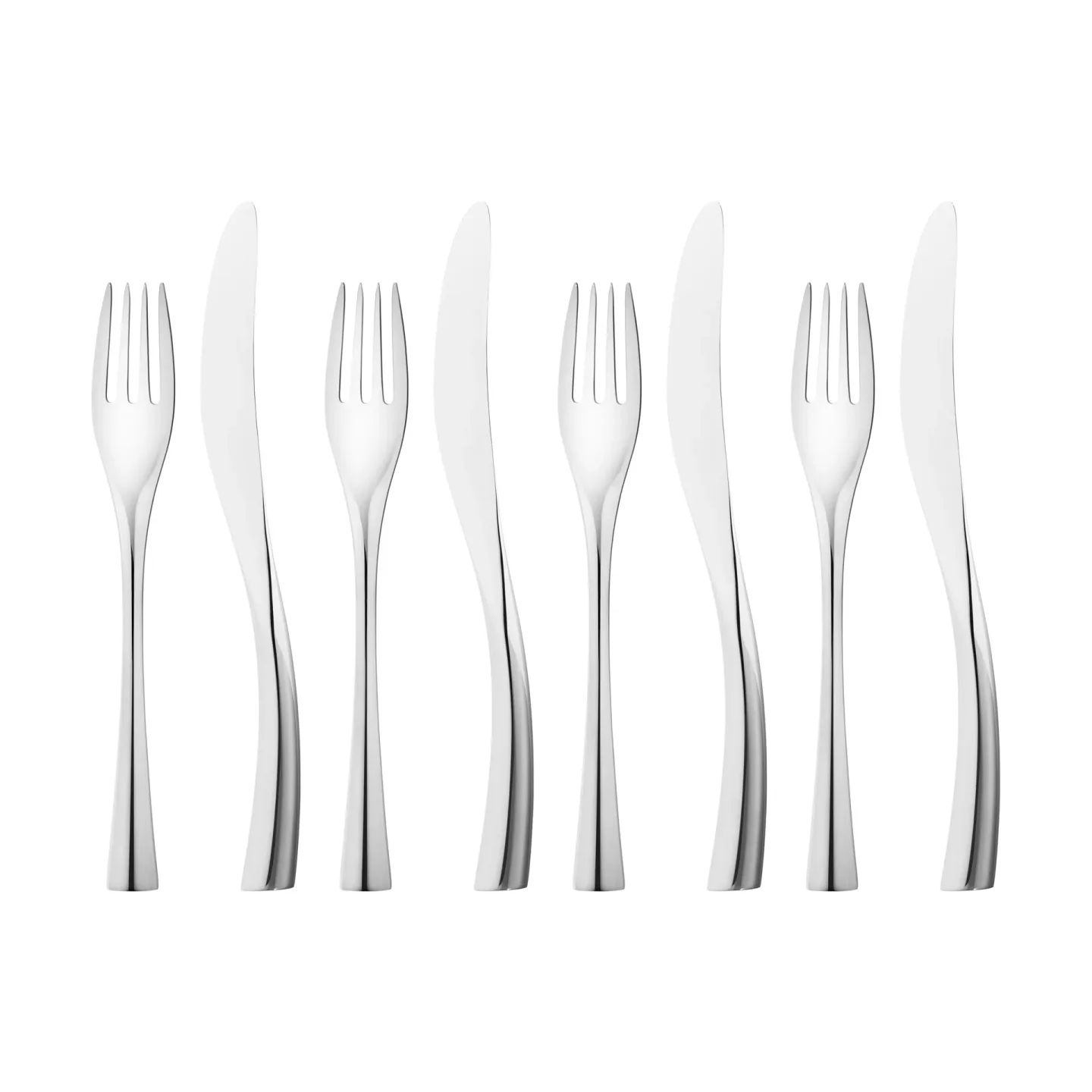 Georg Jensen Cobra Besteckset 8 Teile Edelstahl