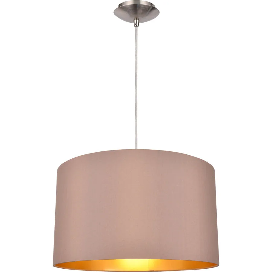 Pendellampe Star+ Braun/Grau Metall 38 cm 120 cm - Farbe: taupe
