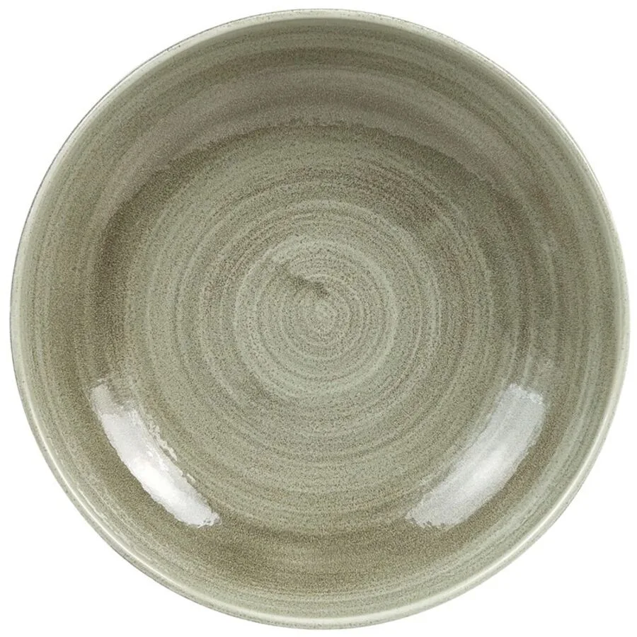 Churchill Teller tief Stonecast Grau/Grün Porzellan 18.2 cm
